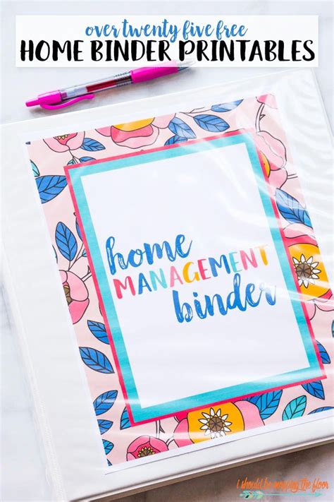 binder   words home management binder     pink