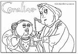 Coraline Coloring Pages Printable Kids Print Colouring Adults Clipart Book Colorine 2701 Books Coloringhome Q1 Popular Coloringtop Burton Tim Related sketch template
