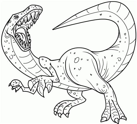 simple dinosaur coloring pages coloring home