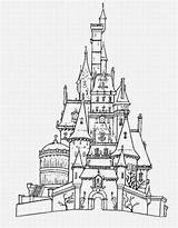 Castle Disney Coloring Pages Getdrawings sketch template