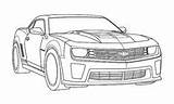 Bumblebee Camaro Transformers Tocolor sketch template