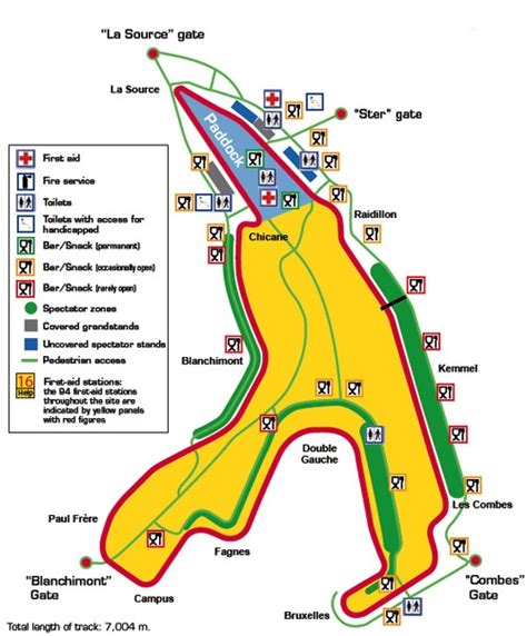 circuit  spa francorchamps circuit maps circuit spa circuit automobile