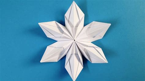 Origami Snowflake How To Make Beautiful 3d Snowflakes Origami