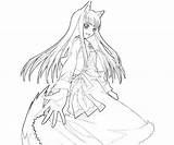Spice Style Coloring Koushinryou Ookami Pages sketch template