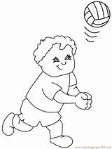 Volleyball Colorat Pintar Sporturi Copii Esportes Pagini Inclusiv ähnliche Garfield sketch template