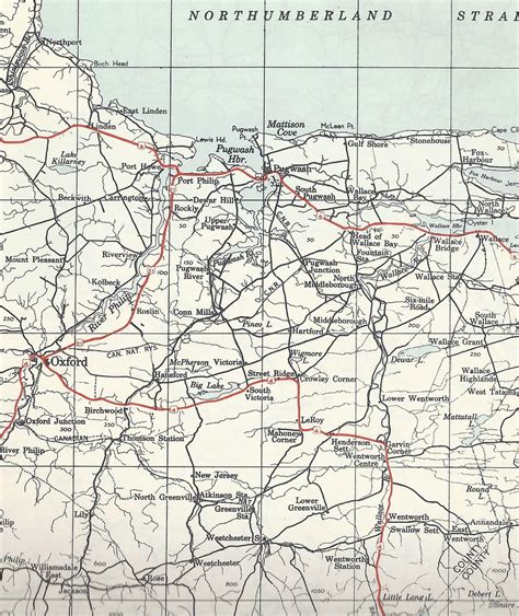 nova scotia postal history cumberland county map showing flickr