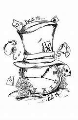 Mad Hatter Hat Drawing Draw Paintingvalley Drawings sketch template