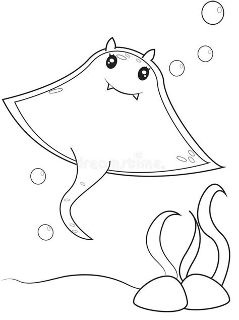 stingray coloring page