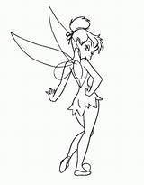 Coloring Pages Tinker Bell Tinkerbell Popular sketch template