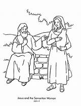 Coloring Samaritan Joseph Samaria Ausmalbild Bibel Heals Clker Samaritana sketch template