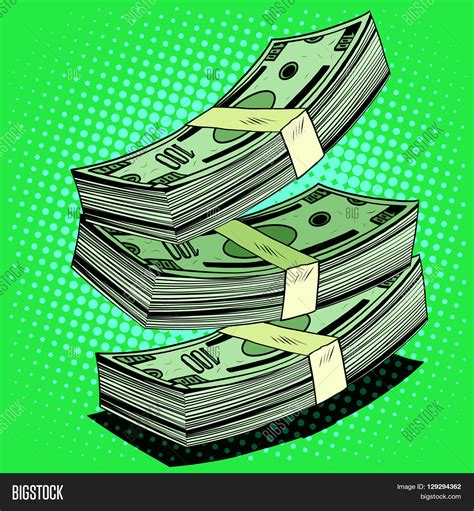 stack money dollar bills cash pop vector photo bigstock