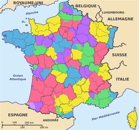 departements  provinces de france