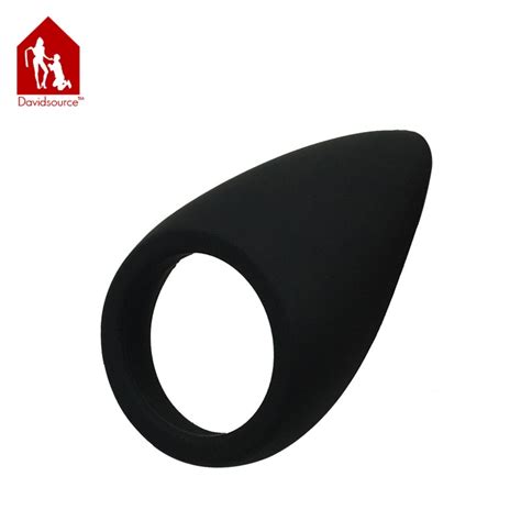 davidsource black silicone soft cock ring penis ring balls board