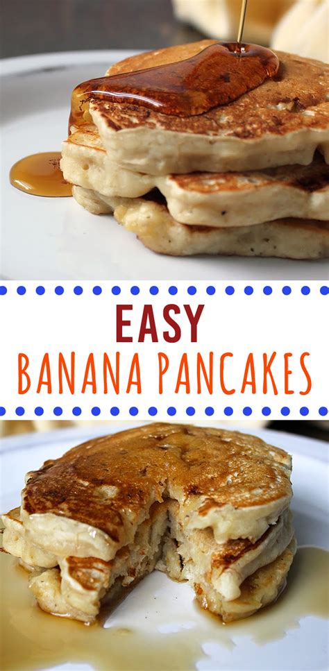 easy banana pancakes fresh from the