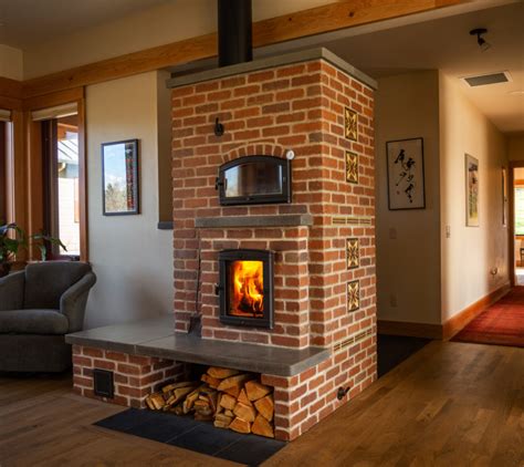 masonry heater  super insulated home firespeaking