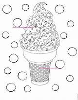 Coloring Cone Snow sketch template
