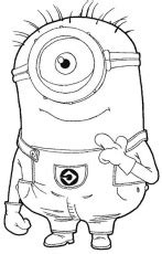 minions minion phil coloring page coloring home