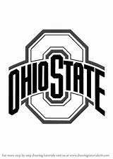 Ohio State Logo Buckeyes Draw Drawing Logos Step Drawingtutorials101 Transparent Sports Pluspng sketch template