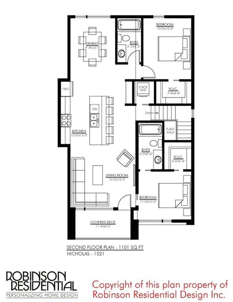 contemporary nicholas  robinson plans narrow lot house plans   plan contemporary