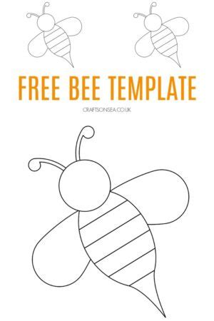 bee template crafts  sea miif