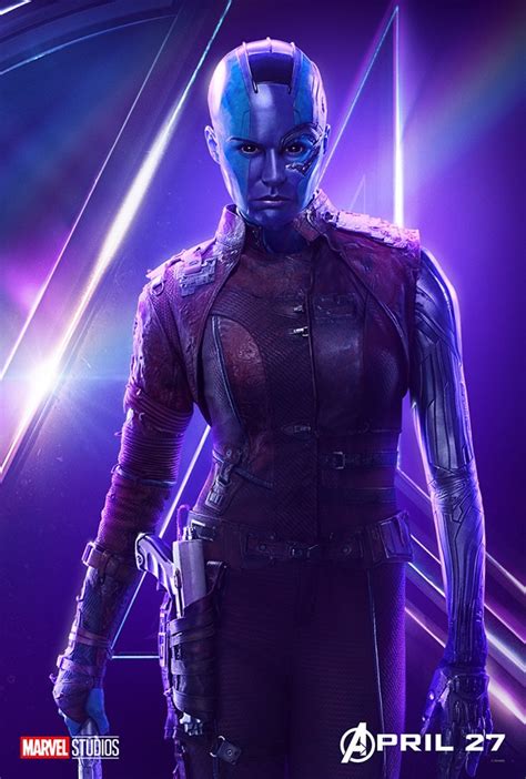 Karen Gillan As Nebula From Avengers Infinity War Character Posters