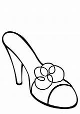 Shoes Coloring Pages Books Printable sketch template