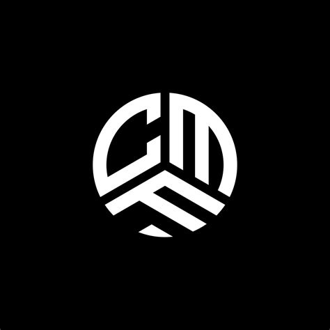 cmf letter logo design  white background cmf creative initials letter logo concept cmf