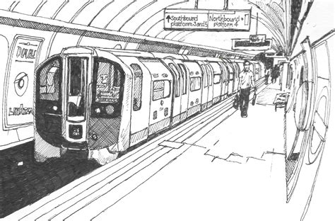 london underground  tube sketched  mm  london