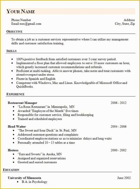 job resume template    simple resume template