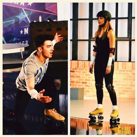 nicole scherzinger and joe jonas perform dangerous skating act on i can