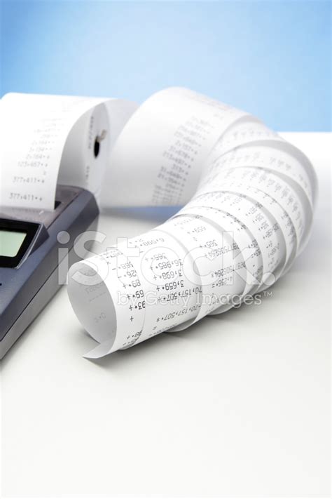 calculator  tape stock photo royalty  freeimages
