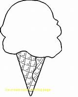 Ice Cream Cone Coloring Pages Drawing Cute Scoop Print Color Sundae Printable Colouring Scoops Snow Getdrawings Pine Bulk Cones Icecream sketch template