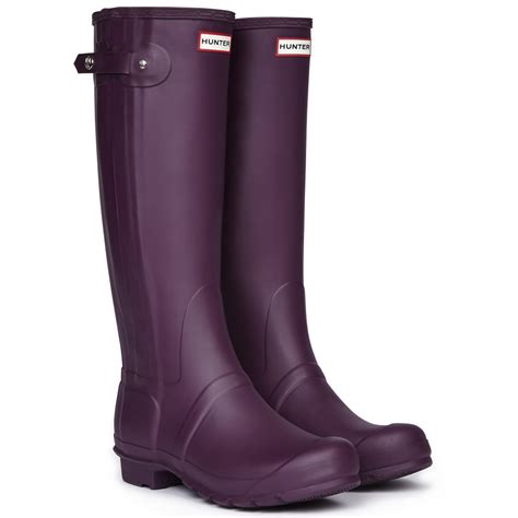 ladies hunter original slim zip winter wellies rain wellingtons boots  sizes ebay