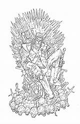 Eddard Thrones Spolier sketch template