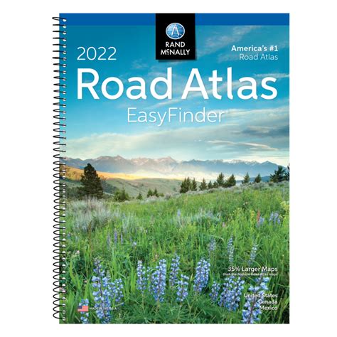 rand mcnally  easyfinder midsize road atlas  usa canada  mexico geographia maps