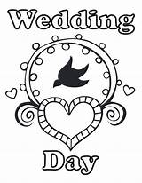 Wedding Coloring Personalized Pages Getdrawings Book sketch template