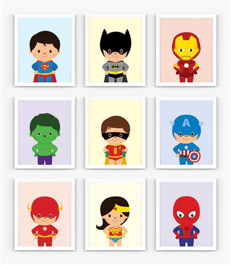 superhero cutouts printable  superhero printables