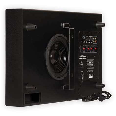 theater solutions subs home theater powered  slim subwoofer mountable  walmartcom