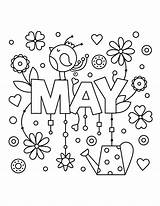 May Pages Coloring Spring Printable Primarygames Month Kids Color Print Sheets Colouring Adult Flowers Ebook Clip Bestcoloringpagesforkids Pdf Kleurplaten Template sketch template