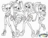 High Coloring Pages Monster Printable Class Musical School Dance Dolls Characters Dancing Logo People Getcolorings Color Colouring Colors Team Comments sketch template