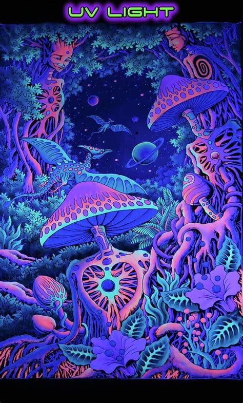 Psychedelic Tapestry Psy Shroom Trippy Wall Art Etsy In 2022