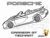 Porsche Coloring Pages Car 911 Carrera Gt Turbo Gt3 Printable Corvette Rear Kids Yescoloring Cars Gusto Ferrari Template sketch template