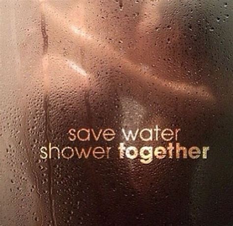 Save Water Shower Together Save Water Shower Save