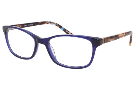 ann taylor tyat325 c02 women s eyeglasses navy blue tortoise optical