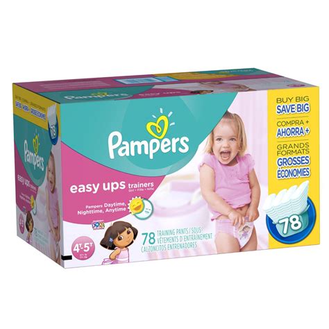pampers easy ups girls size 4t 5t value pack 78 count