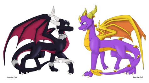Cynder And Spyro Colored By Arctichero On Deviantart