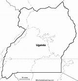 Uganda Enchantedlearning Districts sketch template
