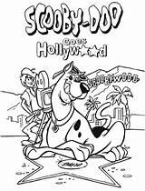 Coloring Pages Hollywood Scooby Doo sketch template