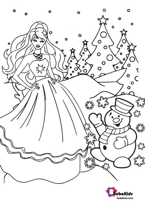 coloring pages barbie christmas george mitchells coloring pages