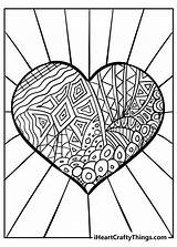 Heart Intricate Masterpiece Brightest Triangles sketch template